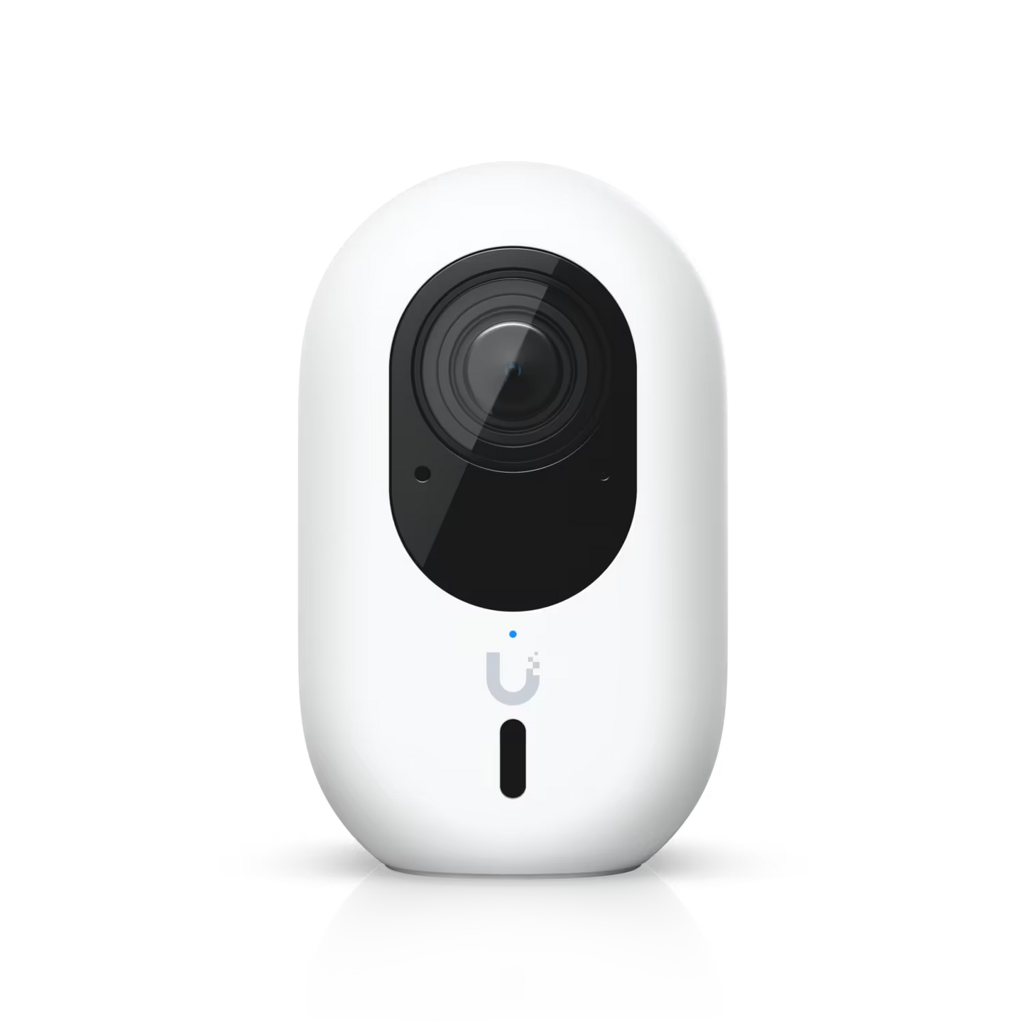 Top view of the Ubiquiti UniFi Protect G6 Instant 8MP WiFi IP Camera highlighting the lens and build.