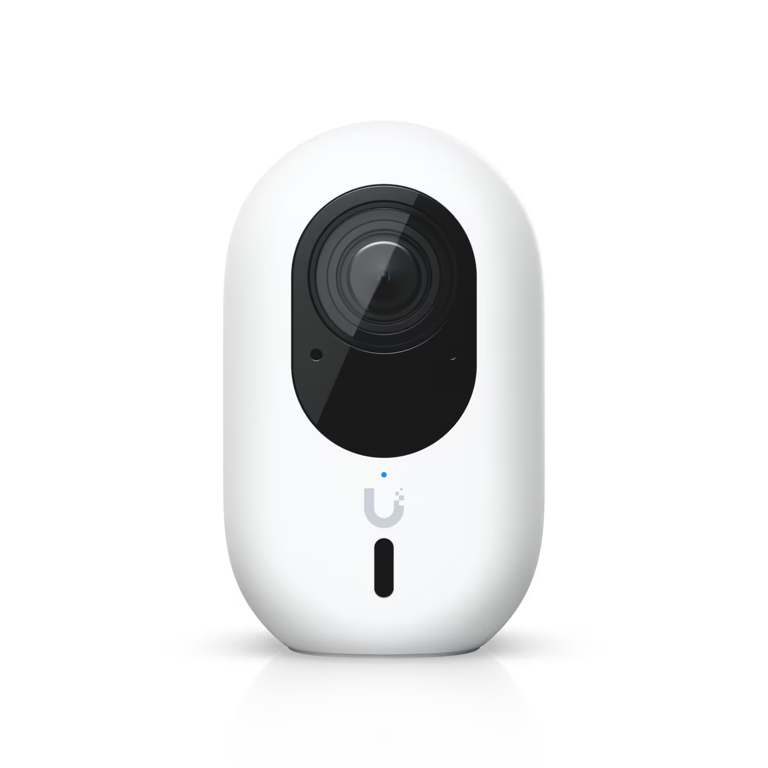 Top view of the Ubiquiti UniFi Protect G6 Instant 8MP WiFi IP Camera highlighting the lens and build.