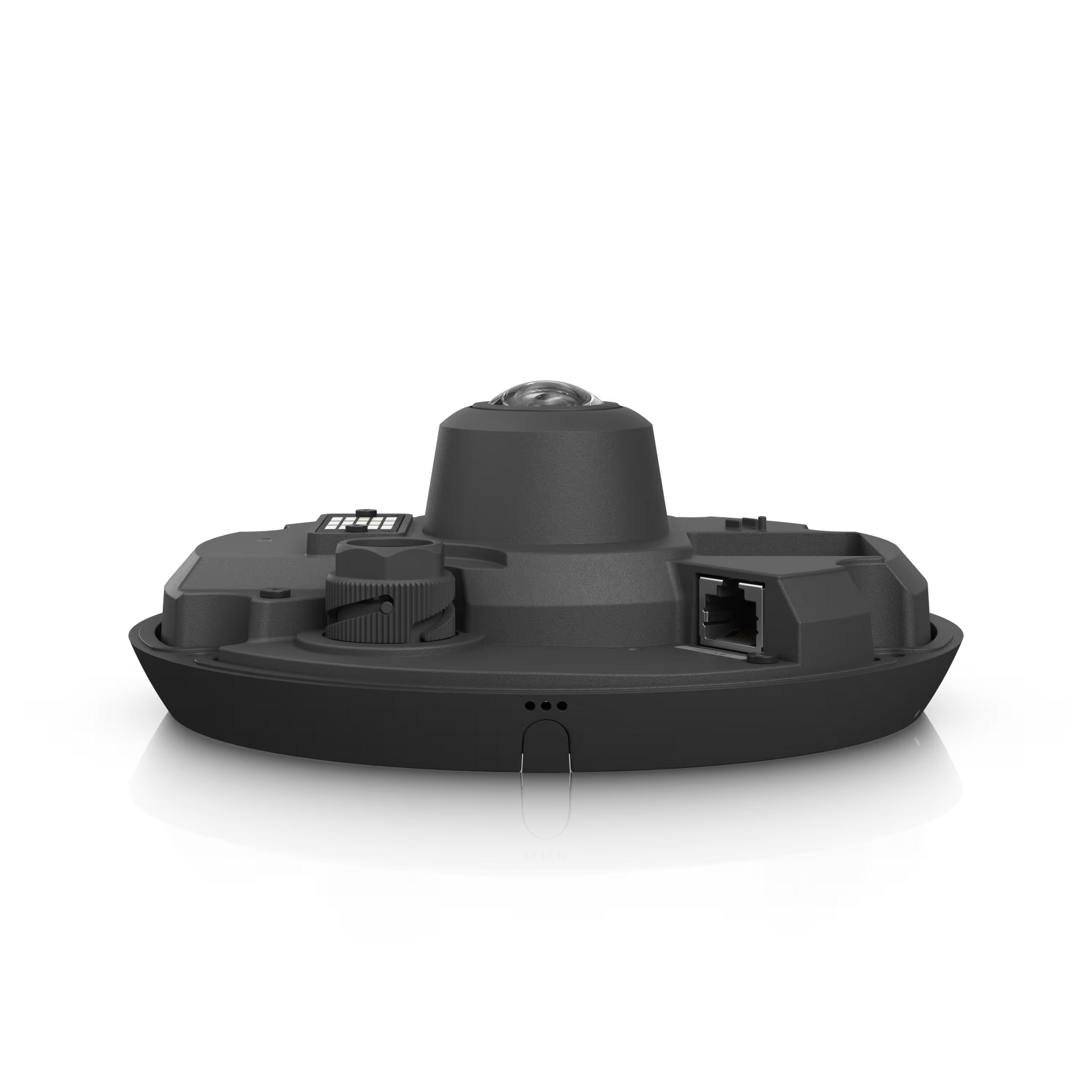 Ubiquiti UniFi Protect G6 Pro 360 Black IP Camera in use, capturing a wide angle of its surroundings.