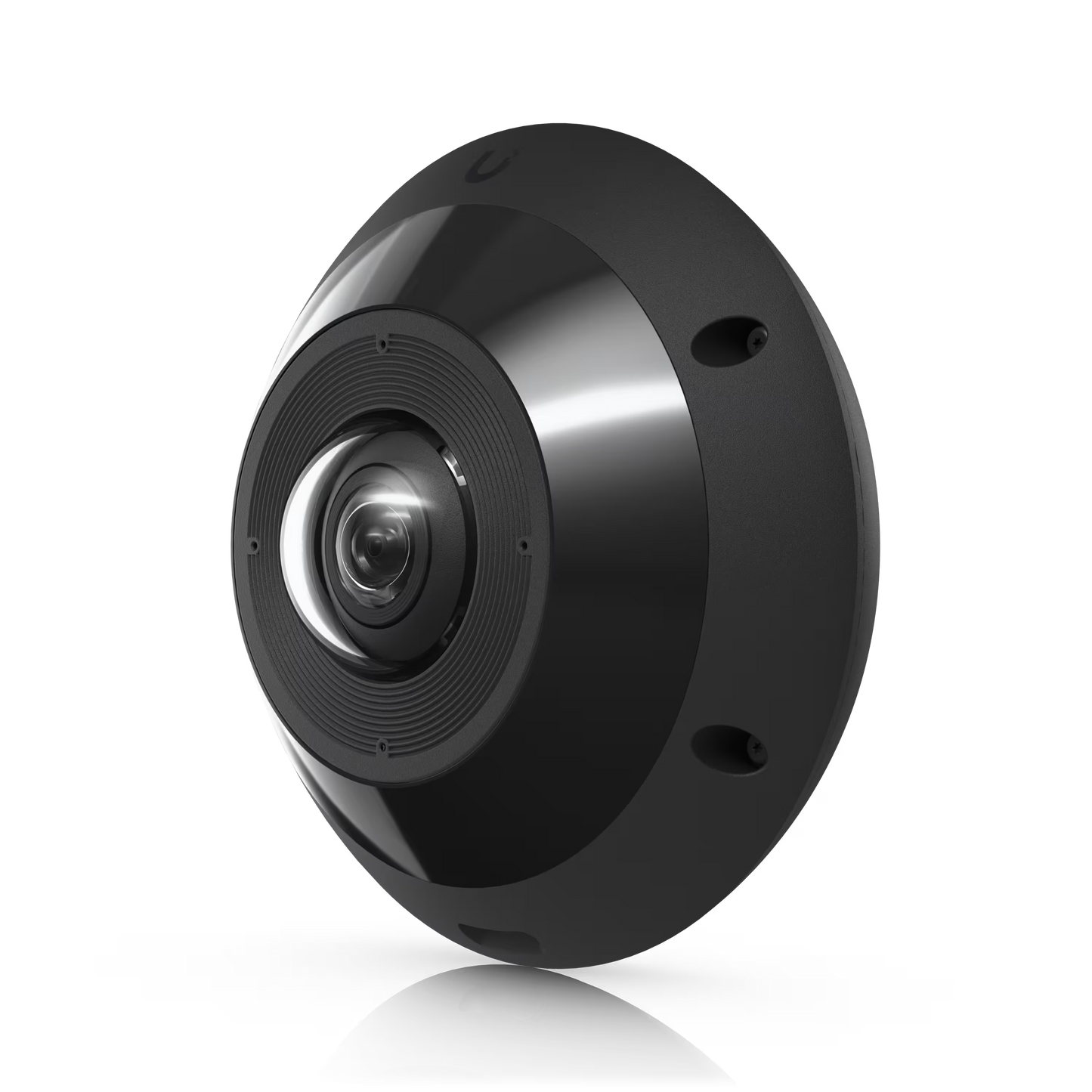 Side view of the Ubiquiti UniFi Protect G6 Pro 360 Black IP Camera highlighting its compact form factor.
