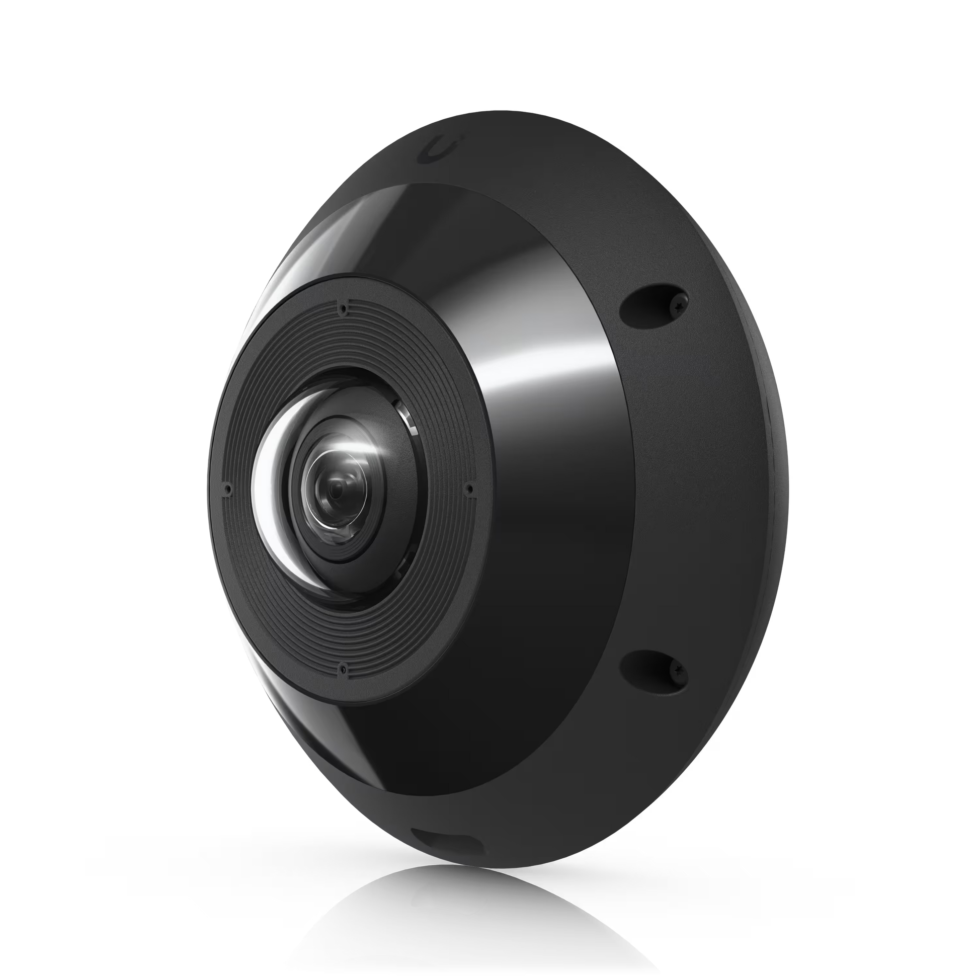 Side view of the Ubiquiti UniFi Protect G6 Pro 360 Black IP Camera highlighting its compact form factor.