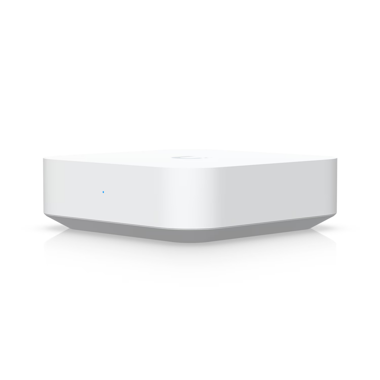 Front view of the Ubiquiti UniFi Security Gateway Lite showcasing its sleek design.