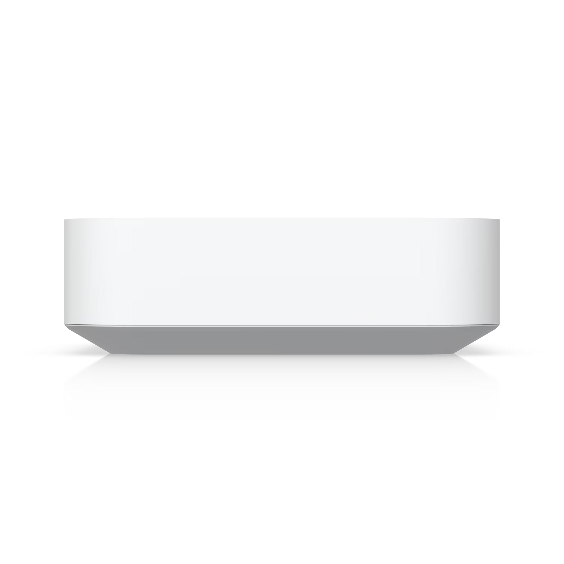 Side view of the Ubiquiti UniFi Security Gateway Lite highlighting its compact form factor.