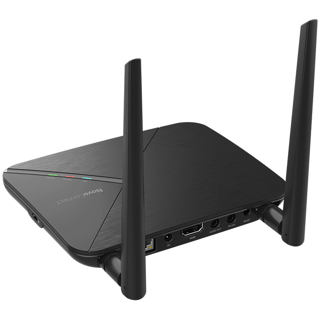 Vivitek Connect LauncherPlus X700 with two LauncherPlus devices for seamless wireless collaboration.