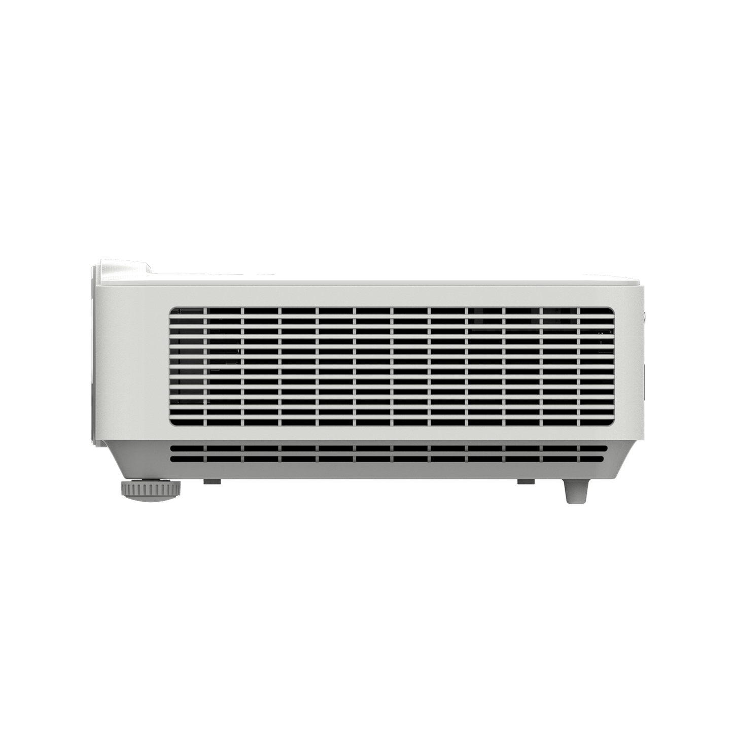 Left side view of the Vivitek DH3660Z 1080p Laser DLP Projector showcasing its design and features.