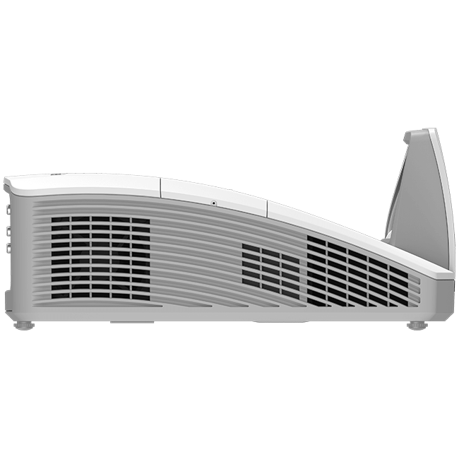 Vivitek DH772 UST projector, a 1080p ultra short throw DLP projector with 3500 lumens brightness and a 10,000:1 contrast ratio.