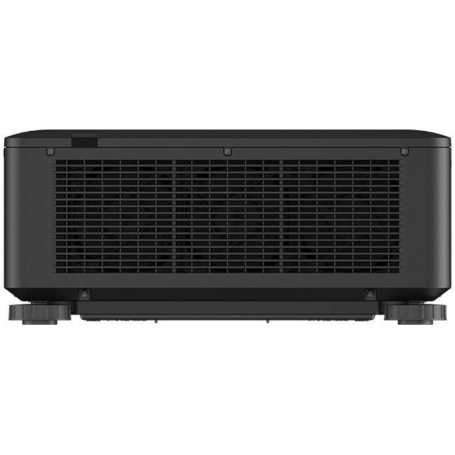 Vivitek DK10000Z BK 4K UHD Laser DLP Projector showcasing its features including 10,000 lumens brightness, 10,000:1 contrast ratio, and multiple lens options.