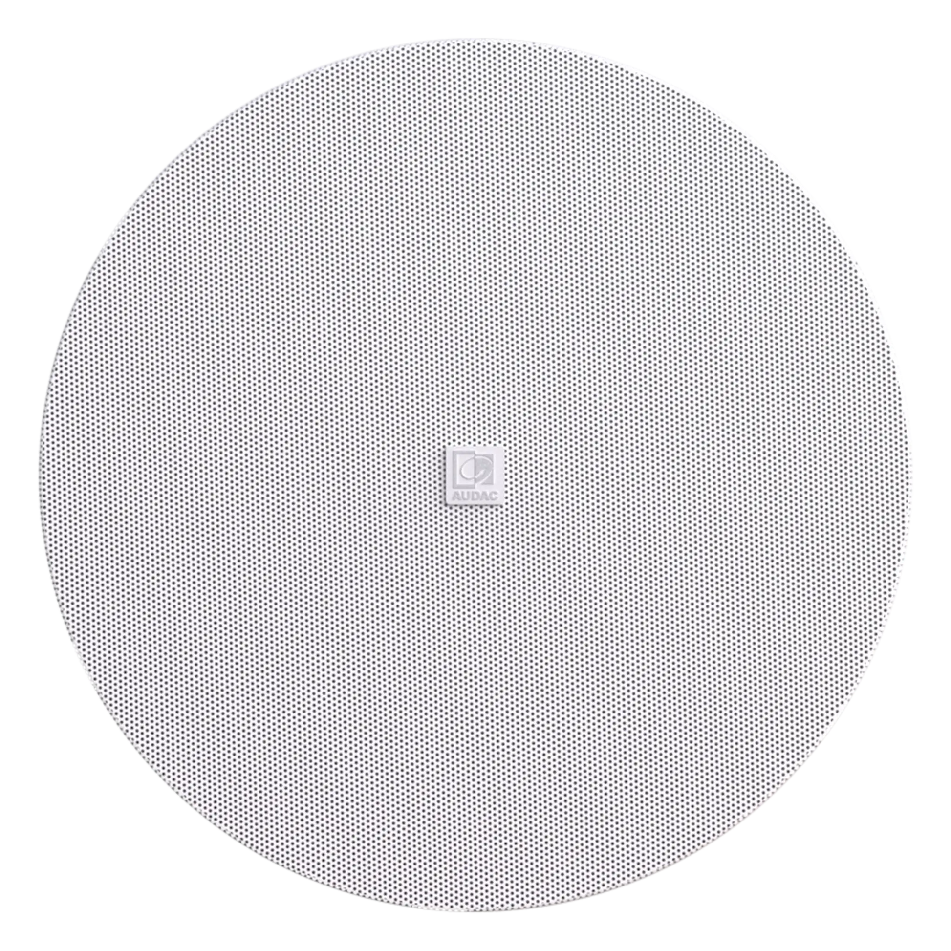 AUDAC CIRA7 QuickFit 2-Way 6.5 inch Ceiling Speaker with TwistFix Grill in white color.