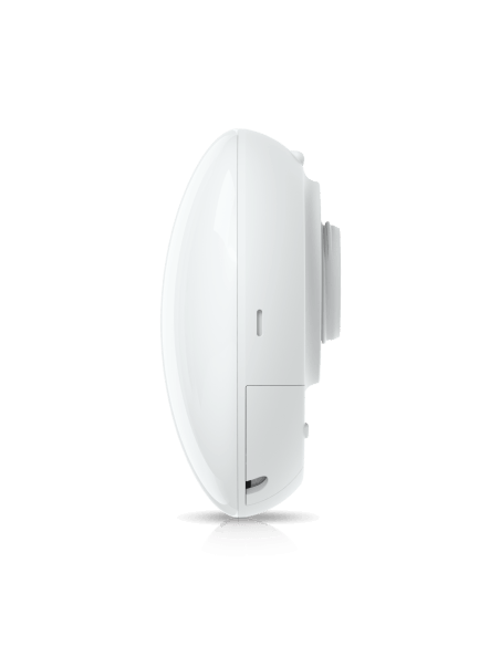 Side view of Ubiquiti UISP 60GHz/5GHz Wave Pico Radio, including PoE injector.