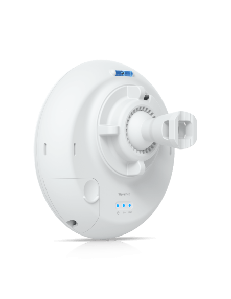 Ubiquiti UISP 60GHz/5GHz Wave Pico Radio, showing connection ports, medium view.