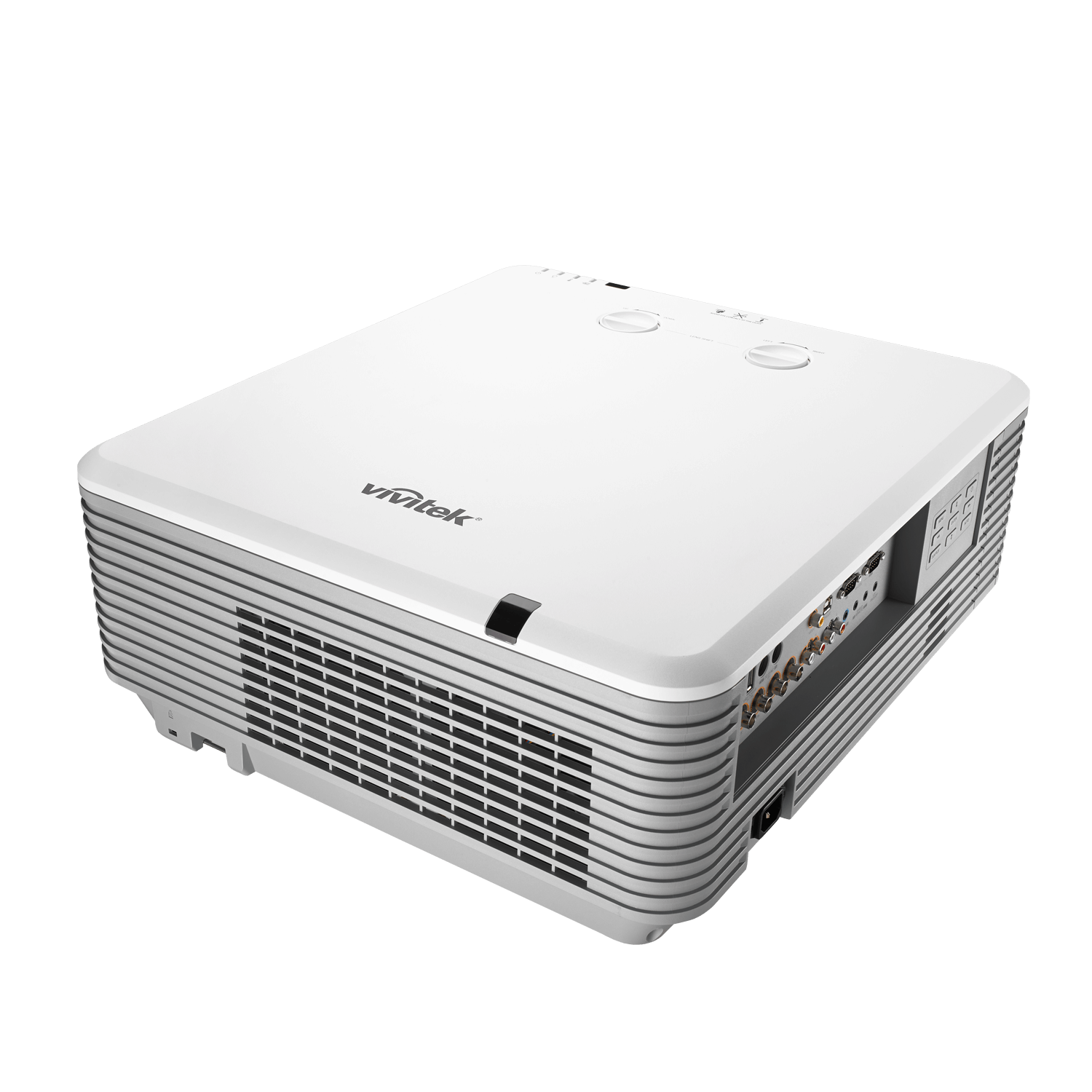 Vivitek DU7295Z WUXGA Laser DLP Projector with 9000 Lumens brightness and 20,000:1 contrast ratio, featuring 5 optional lenses and a 5-year warranty.