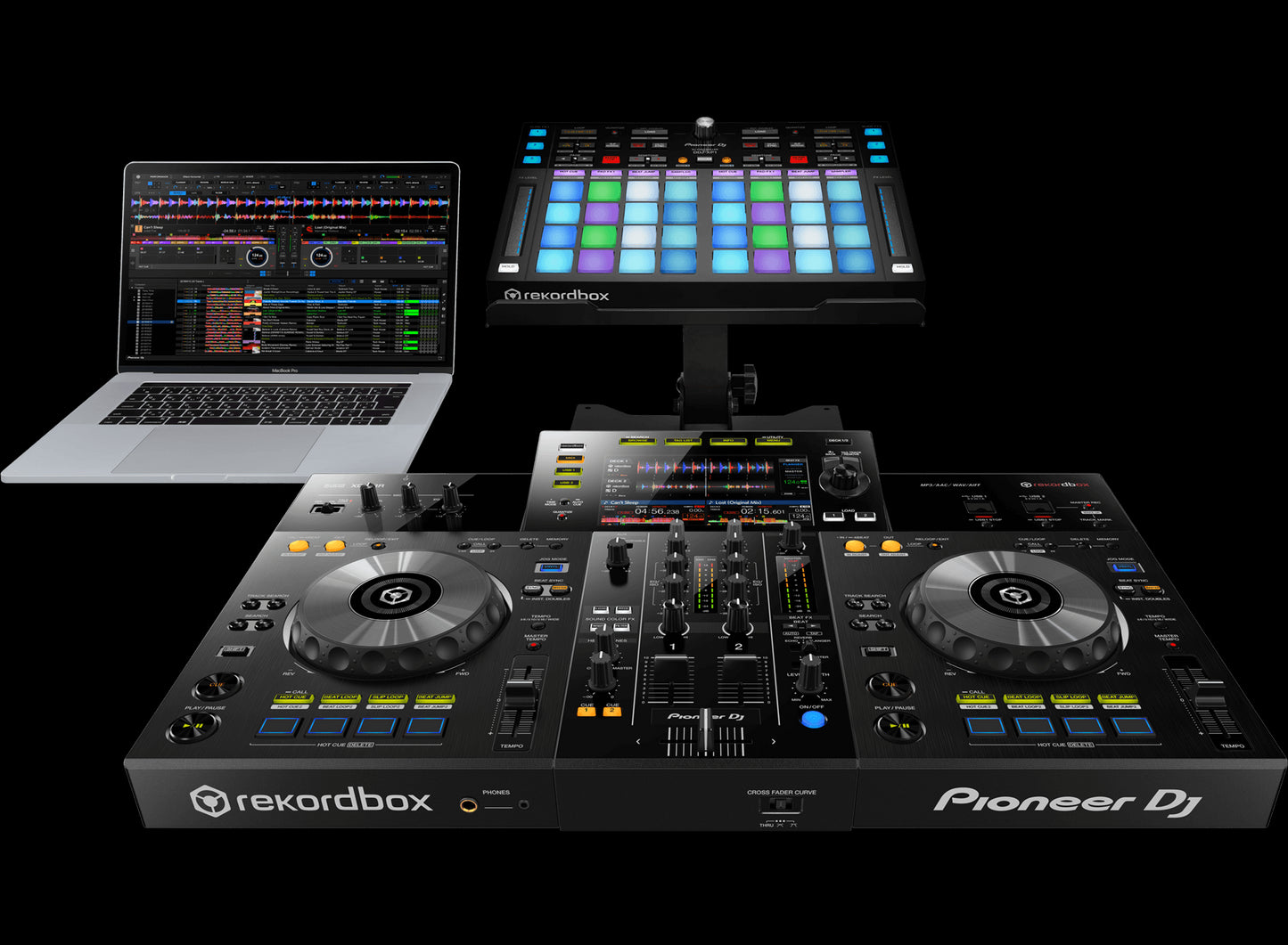 Pioneer XDJ-RR Portable 2-Channel All-In-One DJ System for Rekordbox with DDJ-XP1 controller