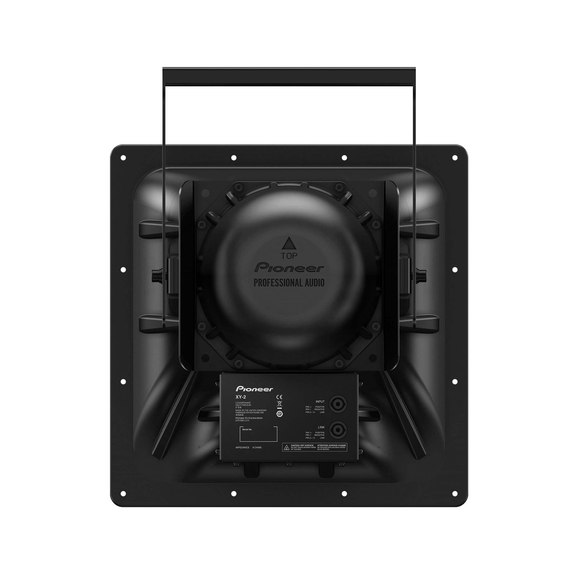 Pioneer XY-2 Mid-High Module designed for the XY-3B Large-Format PA Speaker System, showcasing its sleek design and professional audio capabilities.