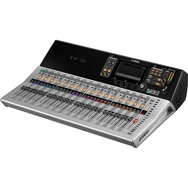 Yamaha TF5 32-Channel Digital Mixing Console, a professional live sound mixer designed for high-quality audio mixing.