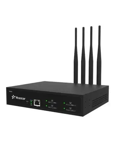 Yeastar 4 GSM Port VoIP Gateway showcasing its design and features.