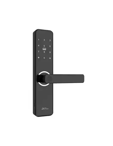 ZKTeco ML100 Wi-Fi Fingerprint and Code Door Lock, showcasing its sleek design and advanced security features.