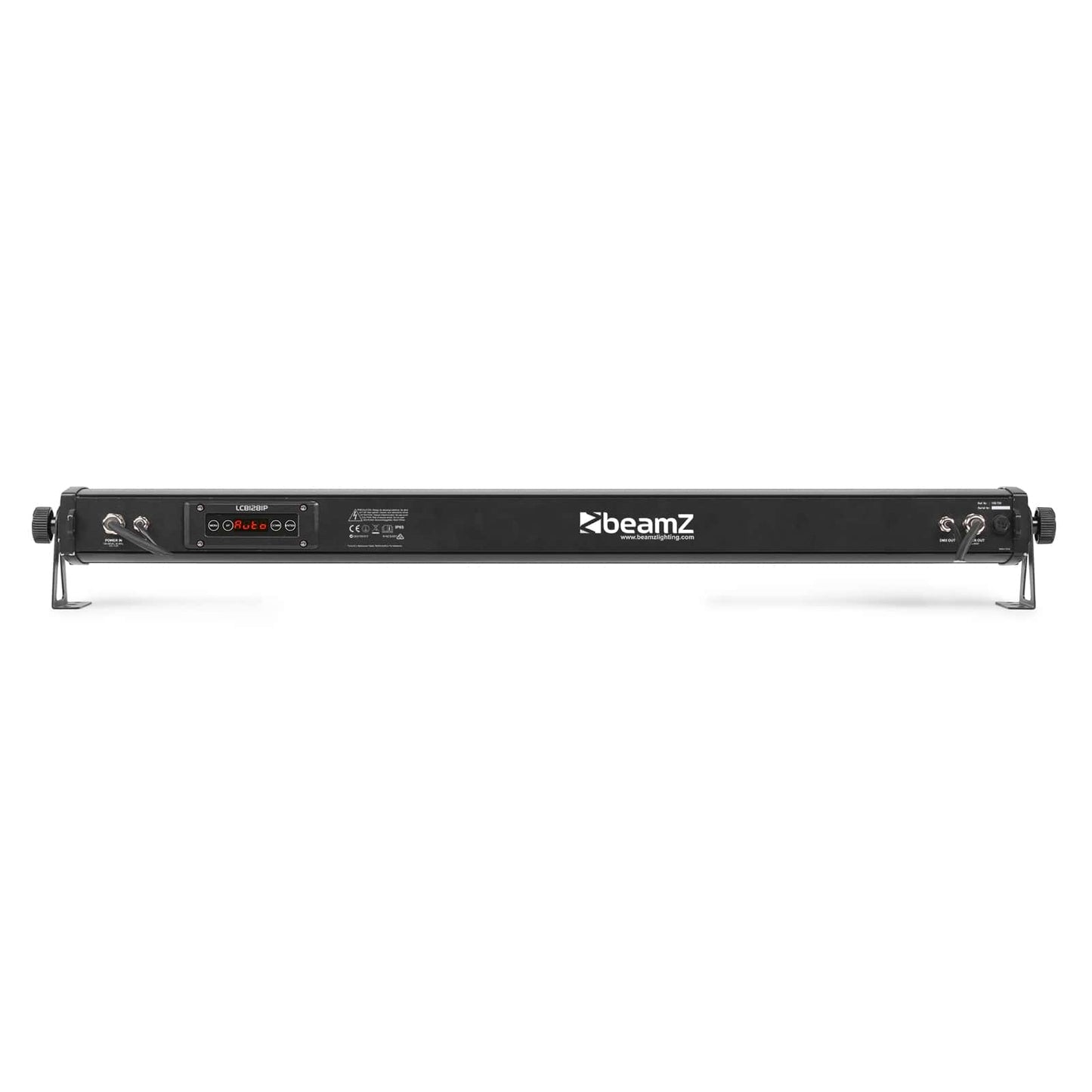 Back view of the beamZ LCB128IP LED Bar IP65 12x 8W RGBA for versatile indoor and outdoor lighting applications.